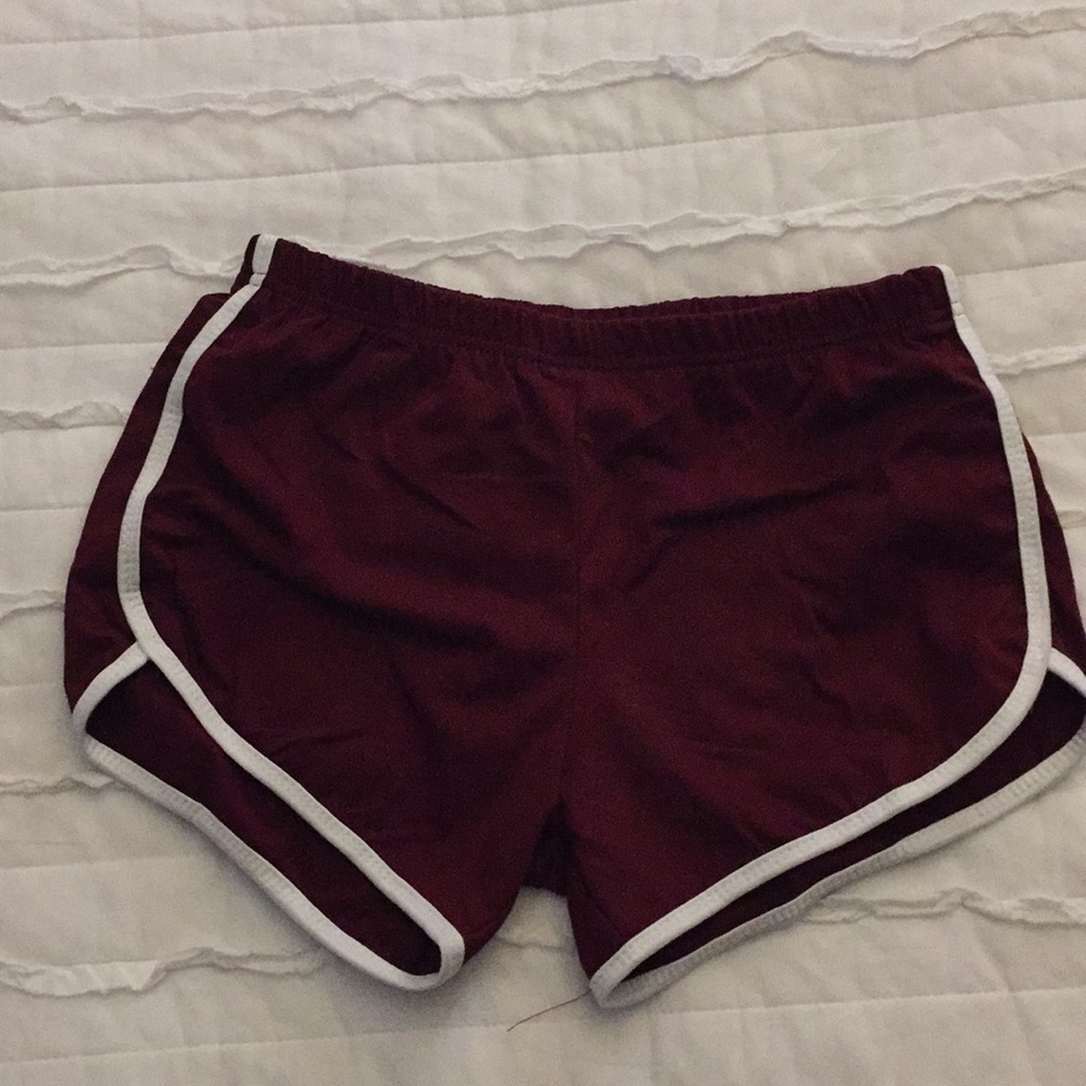 Burgundy shorts